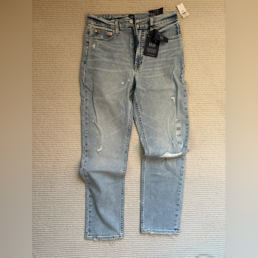 GAP Light Blue High Rise Cigarette Jeans